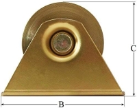 Hochlast Torrolle Laufrolle Schiebetor Rolltür Rolltor Hohlkehle Auswahlmöglichkeit: 50-140mm Modell: 70mm