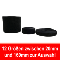 Klettband Meterware Weiß / Schwarz