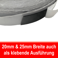 Klettband Meterware Weiß / Schwarz