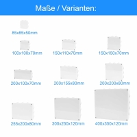 Aufputz Abzweigdose Abzweigkasten Verteilerdose Verteilerbox Klemmdose Dose 300*250*120mm