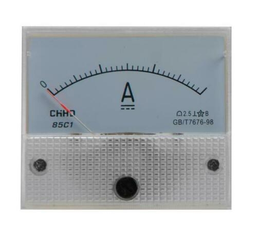 Amperemeter AC / DC Einbauinstrument Messinstrument Einbau analog Panel Meter|Gleichstrom|0-5A