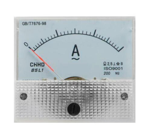 Amperemeter AC / DC Einbauinstrument Messinstrument Einbau analog Panel Meter|Wechselstrom|0-20A