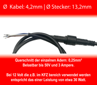 Steckverbindung mehrpolig Stecker Kupplung 3A Boot|4