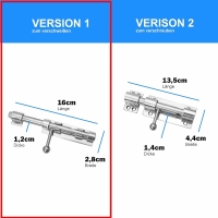 Bolzenriegel aus Edelstahl V4A in 2 Varianten zum...