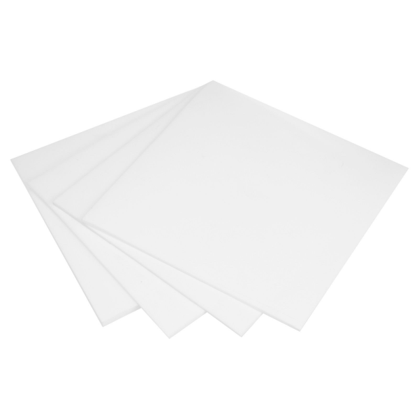 Teflon Platte PTFE  verschiedene Stärken Weiß Tafel Folie  200x200mm