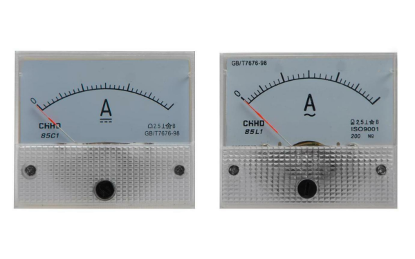 Amperemeter AC / DC Einbauinstrument Messinstrument Einbau analog Panel Meter