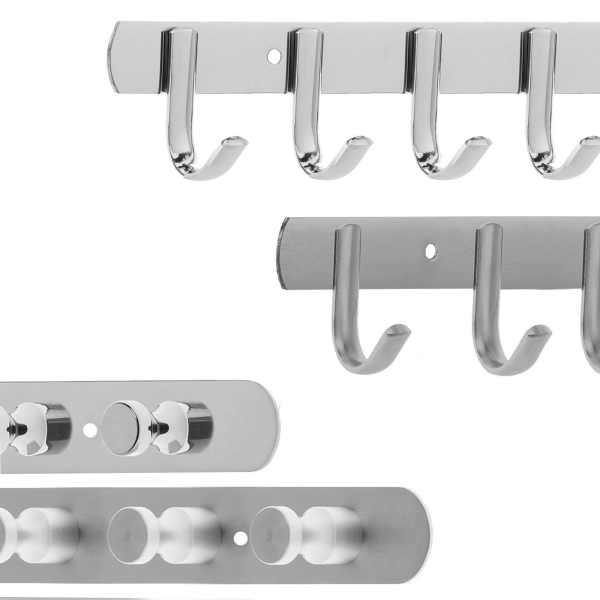 Edelstahl Garderobenhaken Wandgarderobe Garderobe exklusiv Hakenleiste Haken