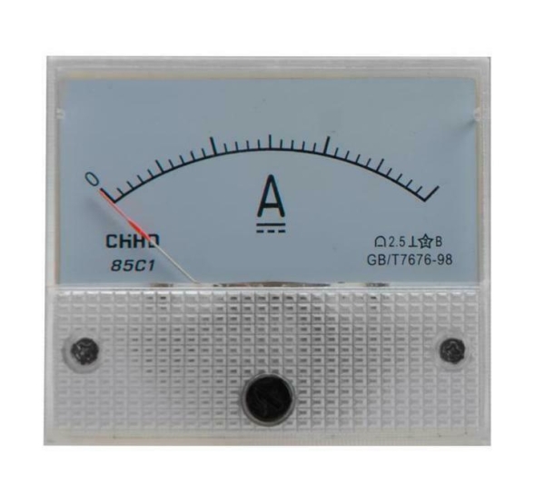Amperemeter AC / DC Einbauinstrument Messinstrument Einbau analog Panel Meter|Gleichstrom|0-200µA